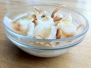Lime ginger and coconut tapioca pudding