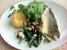 Cooking for one – Seabass with beans, burnt butter and nuts