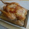 Default roast chicken (with lardons, lettuce and peas)