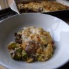 Sprout and Mushroom Gratin