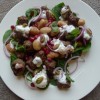 Spiced Pomegranate Meatballs with Mint and White Beans