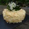 Flourless Coconut Lemon Curd Layer Cake
