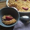 Baked Plum and Almond Oatmeal